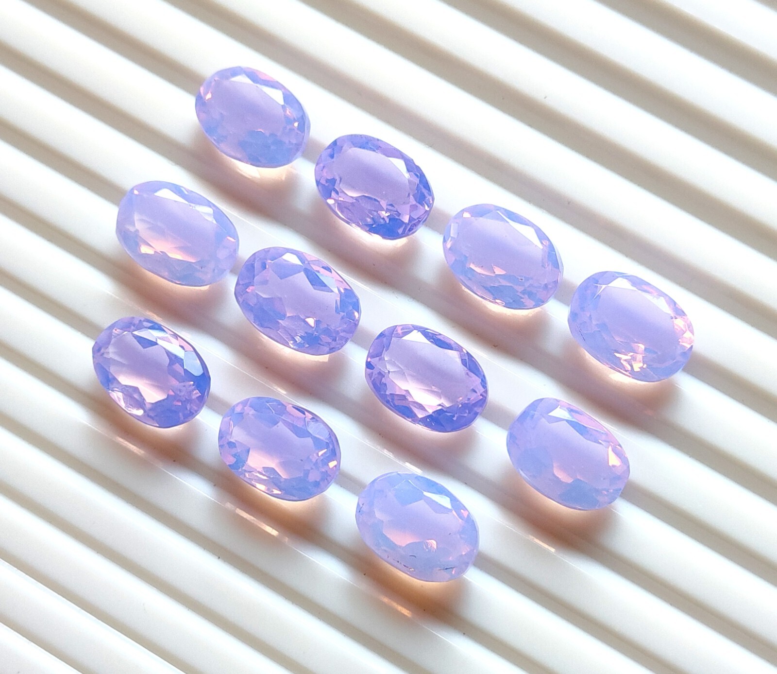 Amazing Lavender Quartz Faceted Cut Oval Shape Gemstone Wholesale Loose Gemstone