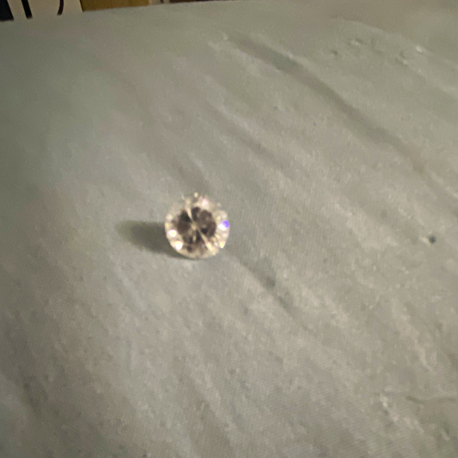 Quartz Round Cut Faceted Loose Gemstone White/Colorless Transparent 1pc