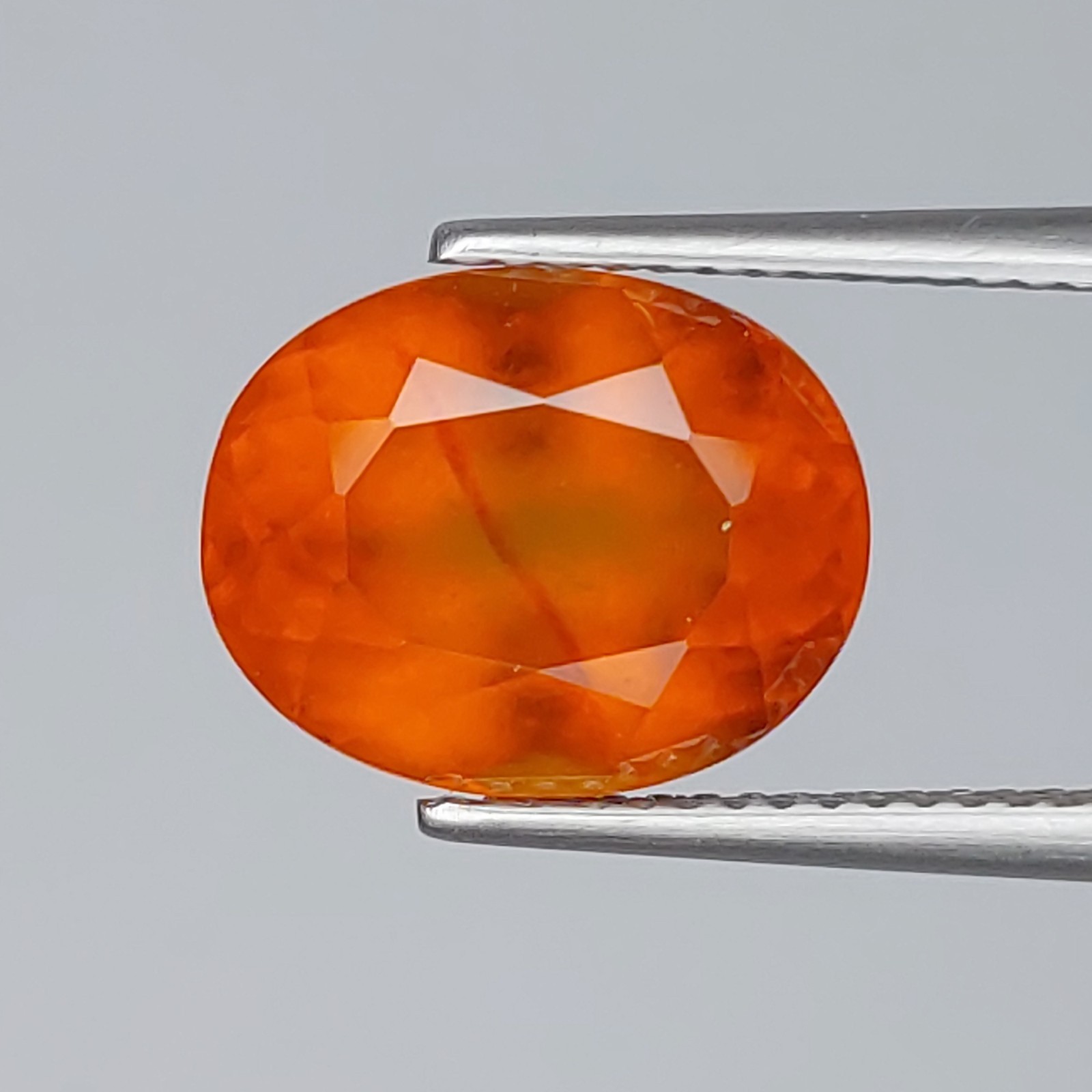 6.64Cts Natural Hessonite Garnet Oval Shape Loose Gemstone