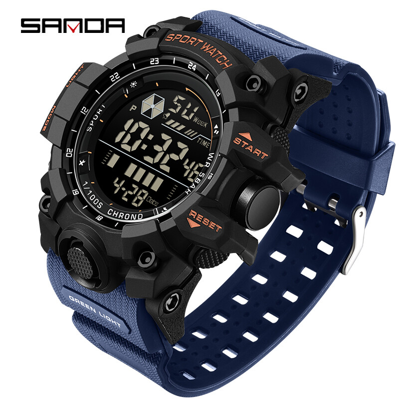 🔥 Men’s Outdoor Sport Watch ⌚ Waterproof LED Analog-Digital | Big Dial Gift 🎁.