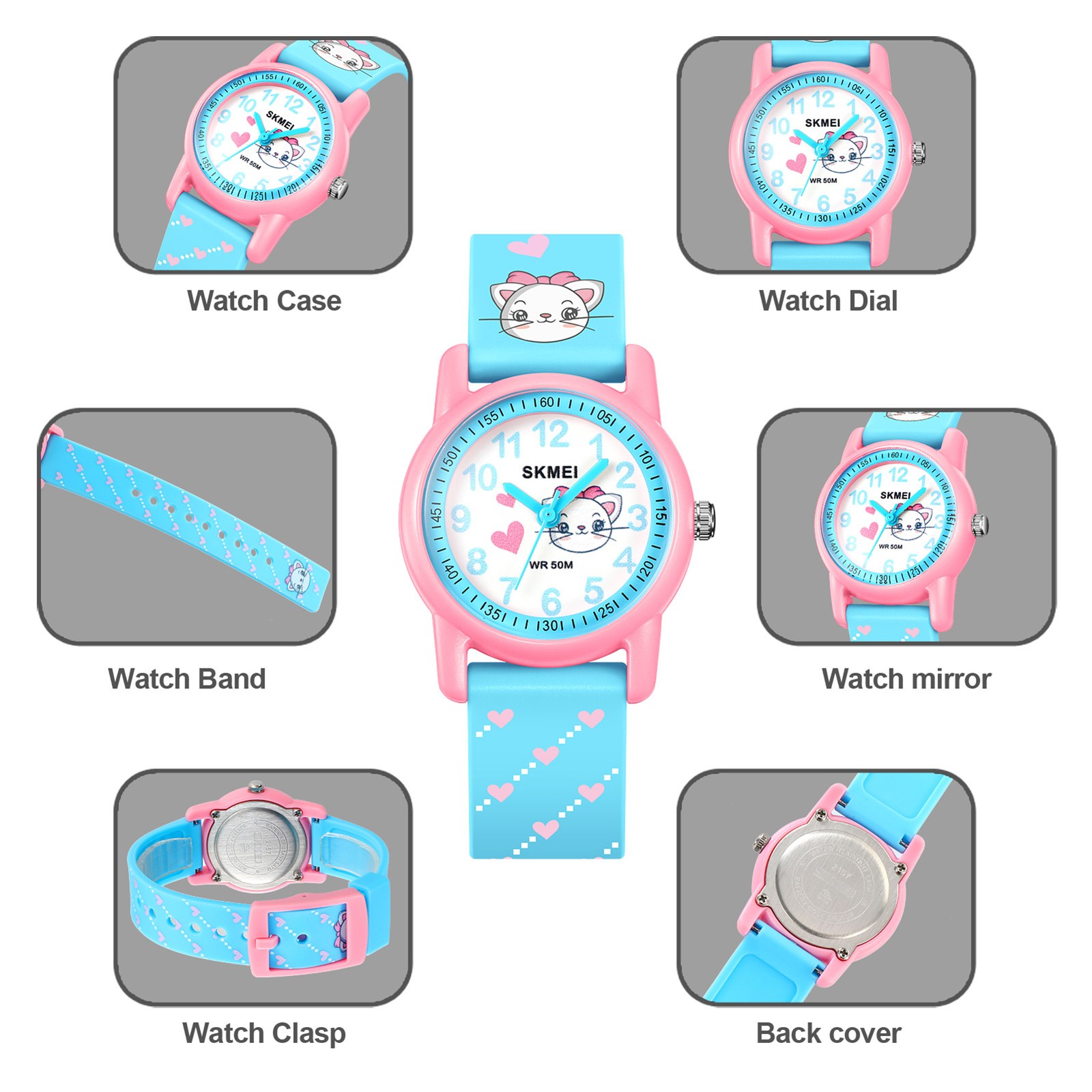 2157 Cartoon Children’s Watch 50 Meter Waterproof Cartoon Printed VZCU