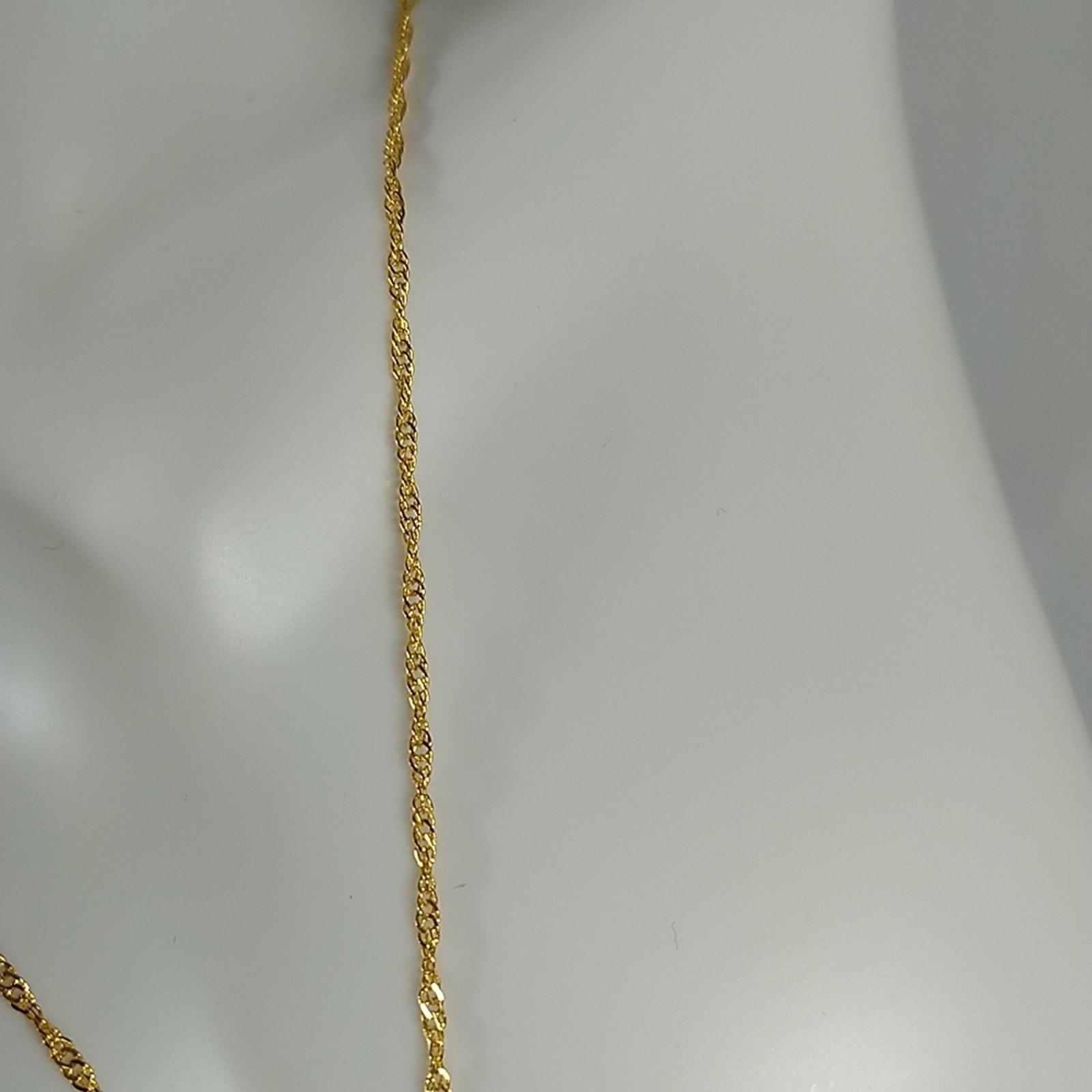 Gold Plated Infinity Heart Cat Charm with Chain Animal Print Necklace