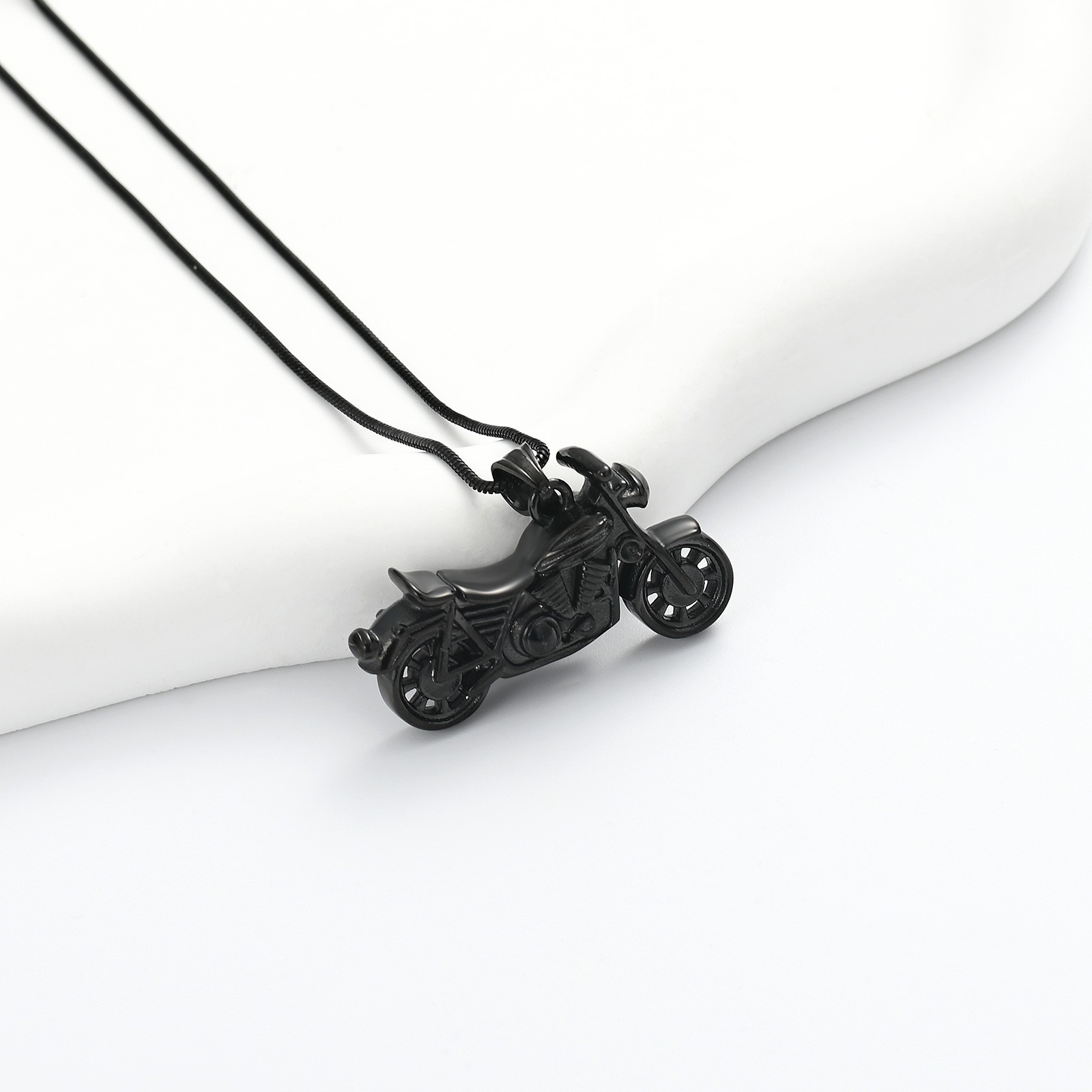 Motorcycle Urn Necklace Cremation Jewelry for Ashes Motorbike Ashes Urn Necklace