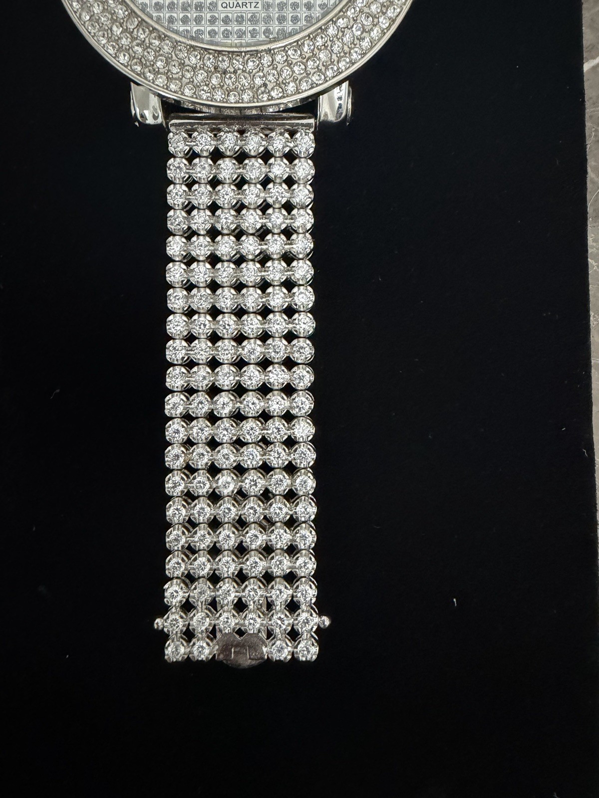 Stainless Steel Techno Pave Iced Out Men’s Watch