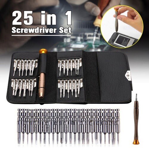 Screwdriver Set 25 Jewelers Watch Jewelry Eyeglass Repair Tools Precision Micro