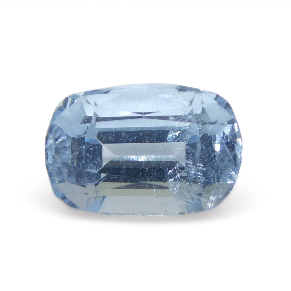 3.54ct Cushion Blue Aquamarine from Brazil