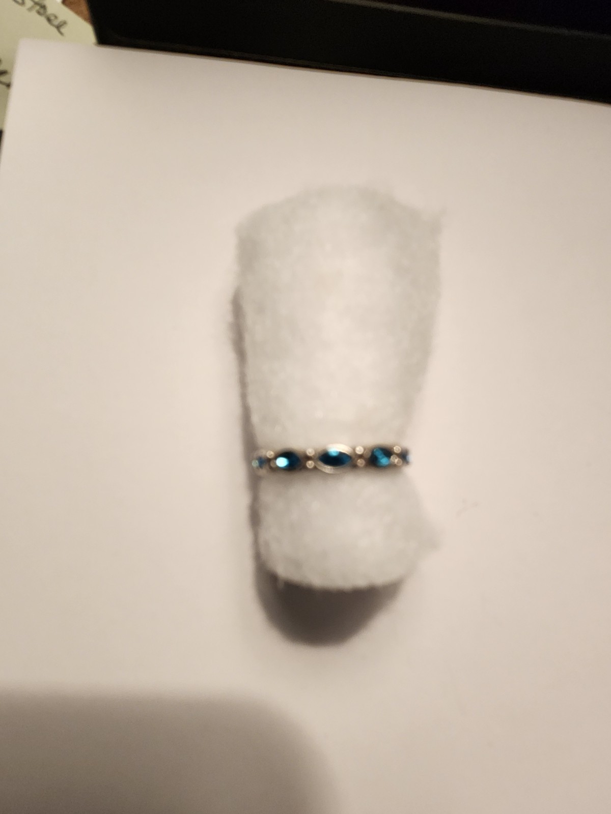 Brighton Ring Scalloped Stacking Size 8 blue