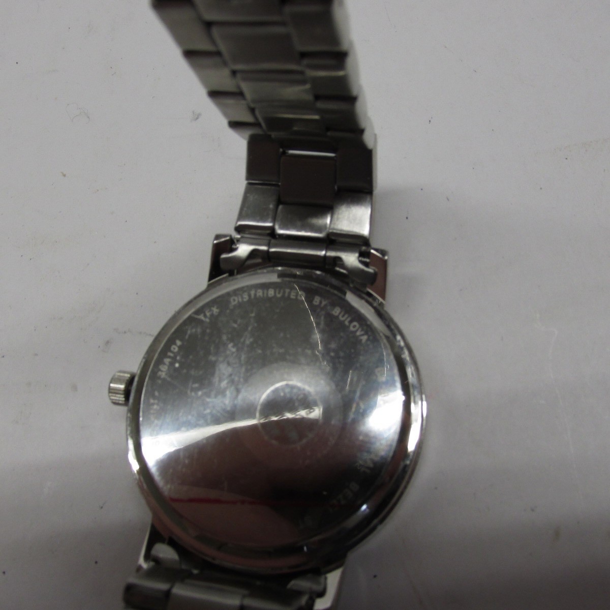 NEW BULOVA TFX MENS SILVER STAINLESS STEEL, LUMINOUS HANDS, DRESS WATCH 36A104