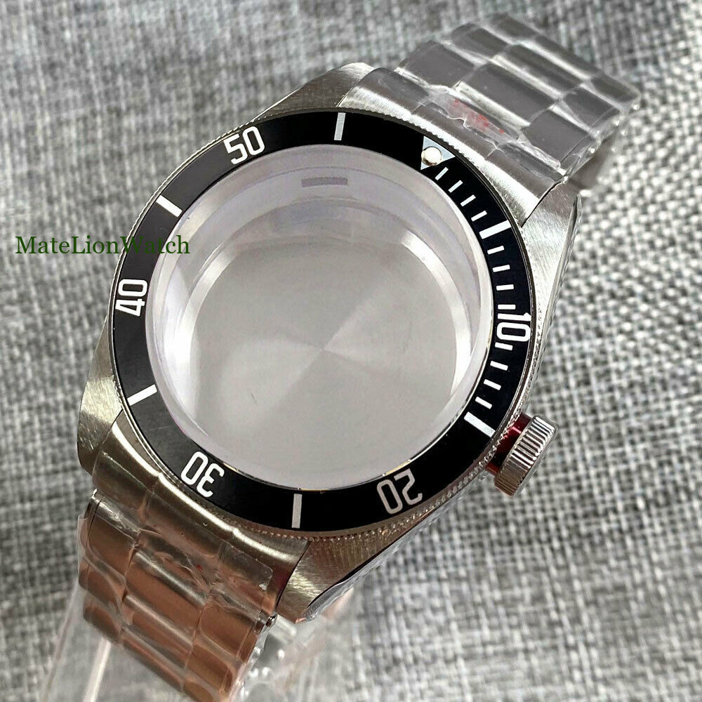 41mm 316L Mens Watch Case Fits NH35A NH36A ETA 2824 ST2130 PT5000 Sapphire Glass