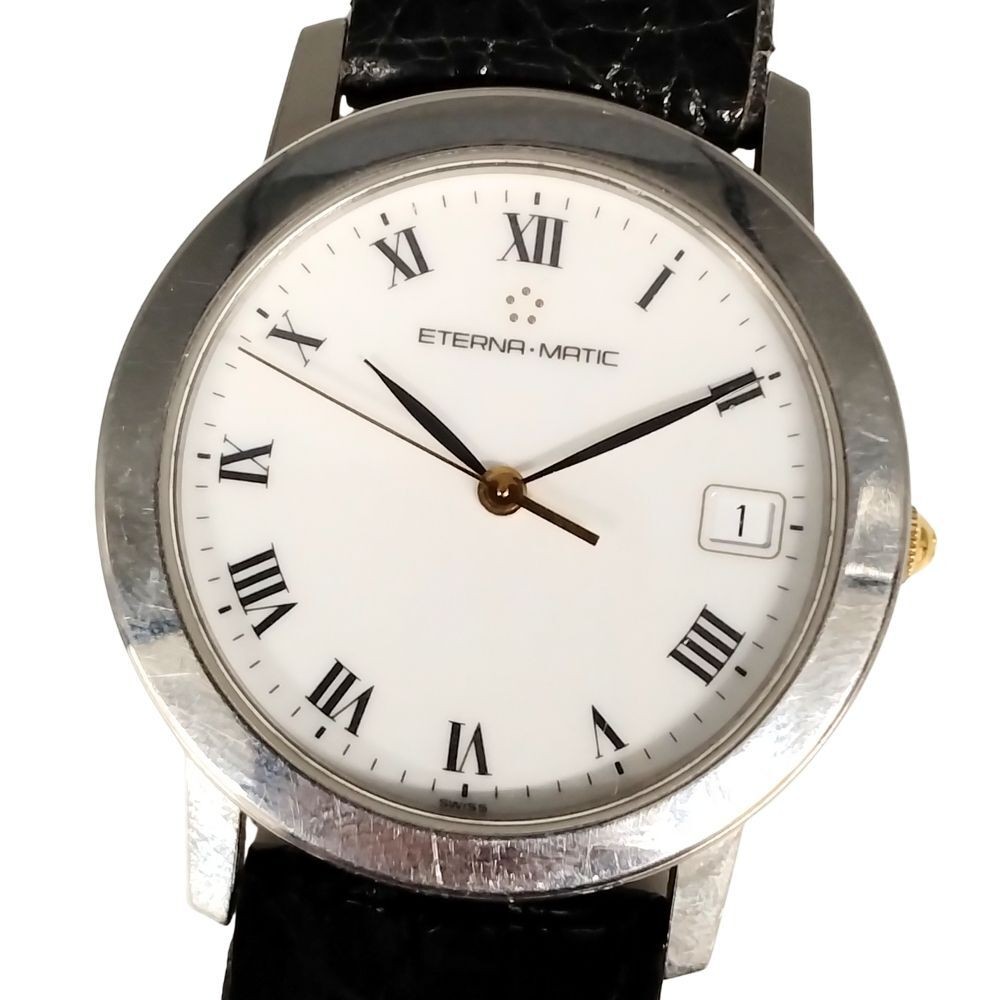 [Not Working For Parts] ETERNA 3400.1 Eternamatic Date Automatic Men Watch