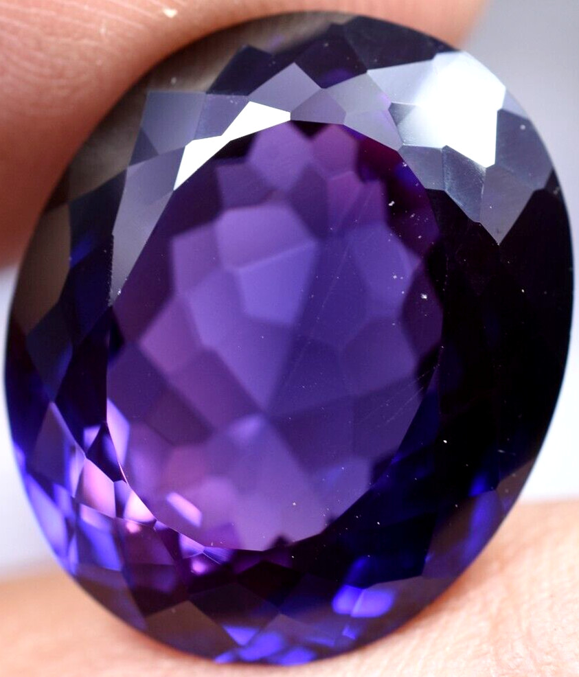 Natural 28.50 Ct Boysenberry Sapphire GGL Certified fabulous Loose Gemstone