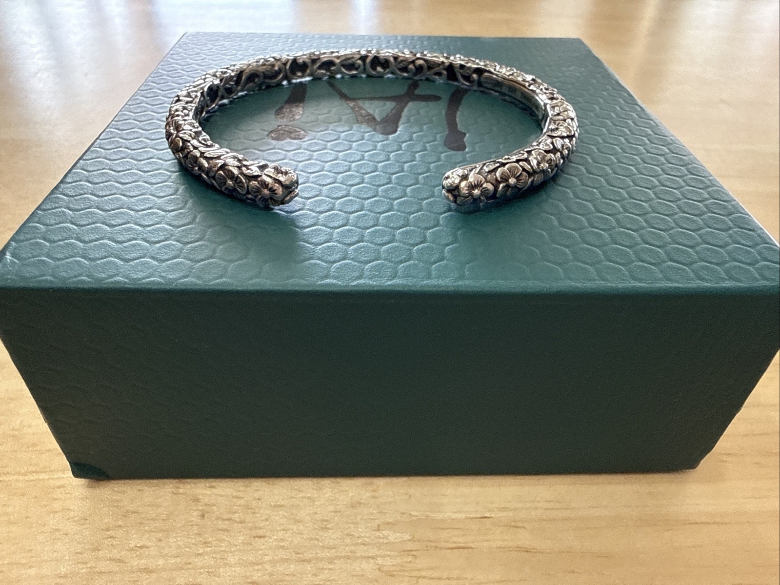 Jai John Hardy Floral Cuff Bracelet size small
