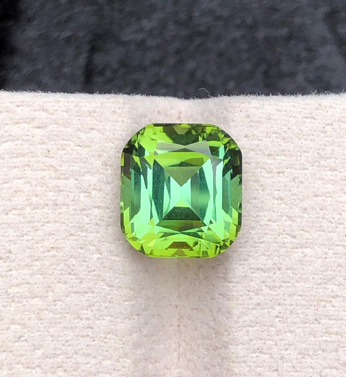 6.80 Carat Natural Tourmaline cushion cut Origin Afghanistan