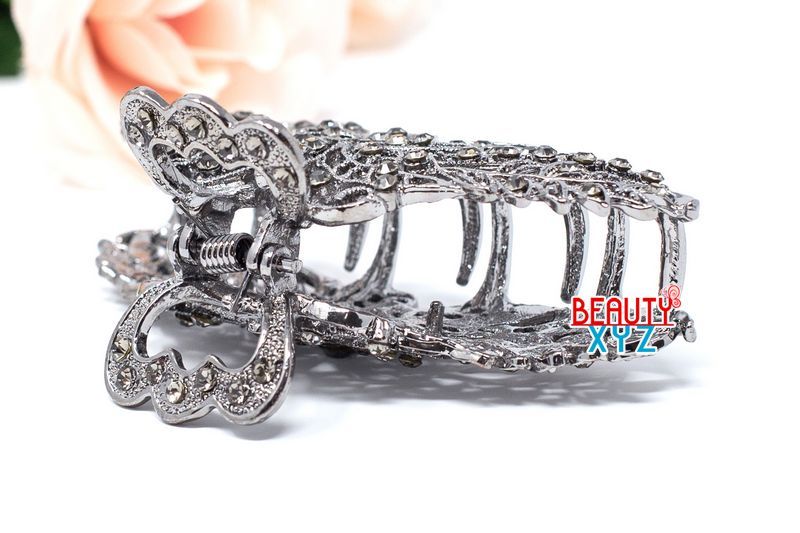 New Antique Style Large Metal Rhinestones Crystal Hair Claw Clip hair jaws clamp