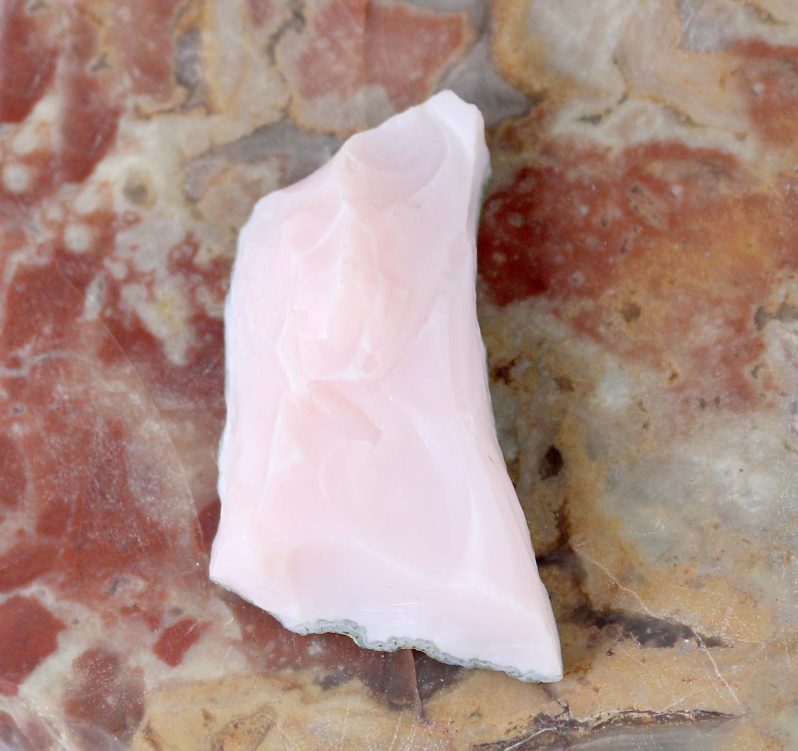 58.85 Ct Natural Peru Pink Opal Gemstone Certified Rough T33029 Fathers Day Gift