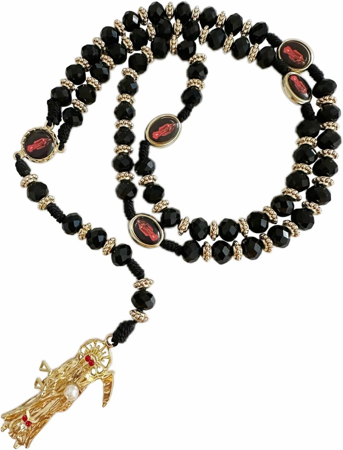 Lightweight Crystal Rosary Necklace – Beautifully Crafted for Prayer and Style