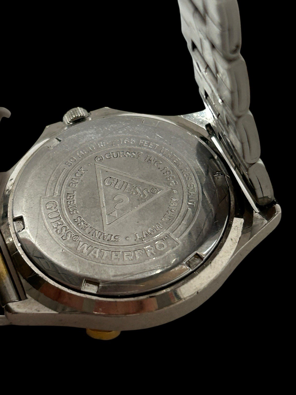Vintage 1990’s Men’s Guess Watch Water Pro 50 Meters 165 Feet Water Resistant