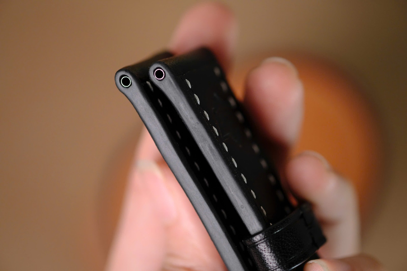 Handmade black strap watch strap watch band size 24/22 (or any size 22 24 26 27)