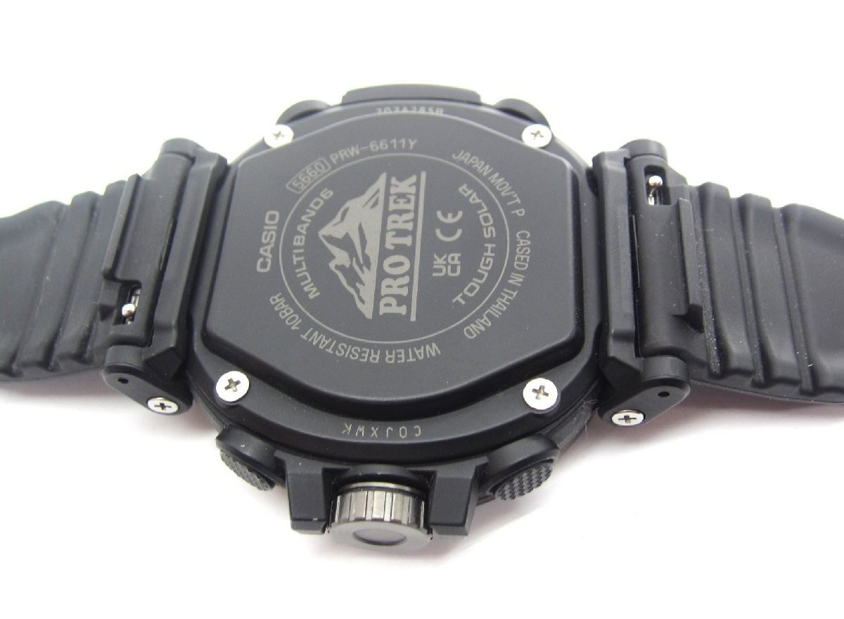 Casio PRO TREK 6611Y Watch Timepiece Outdoor Wristwatch Authentic Timepiece