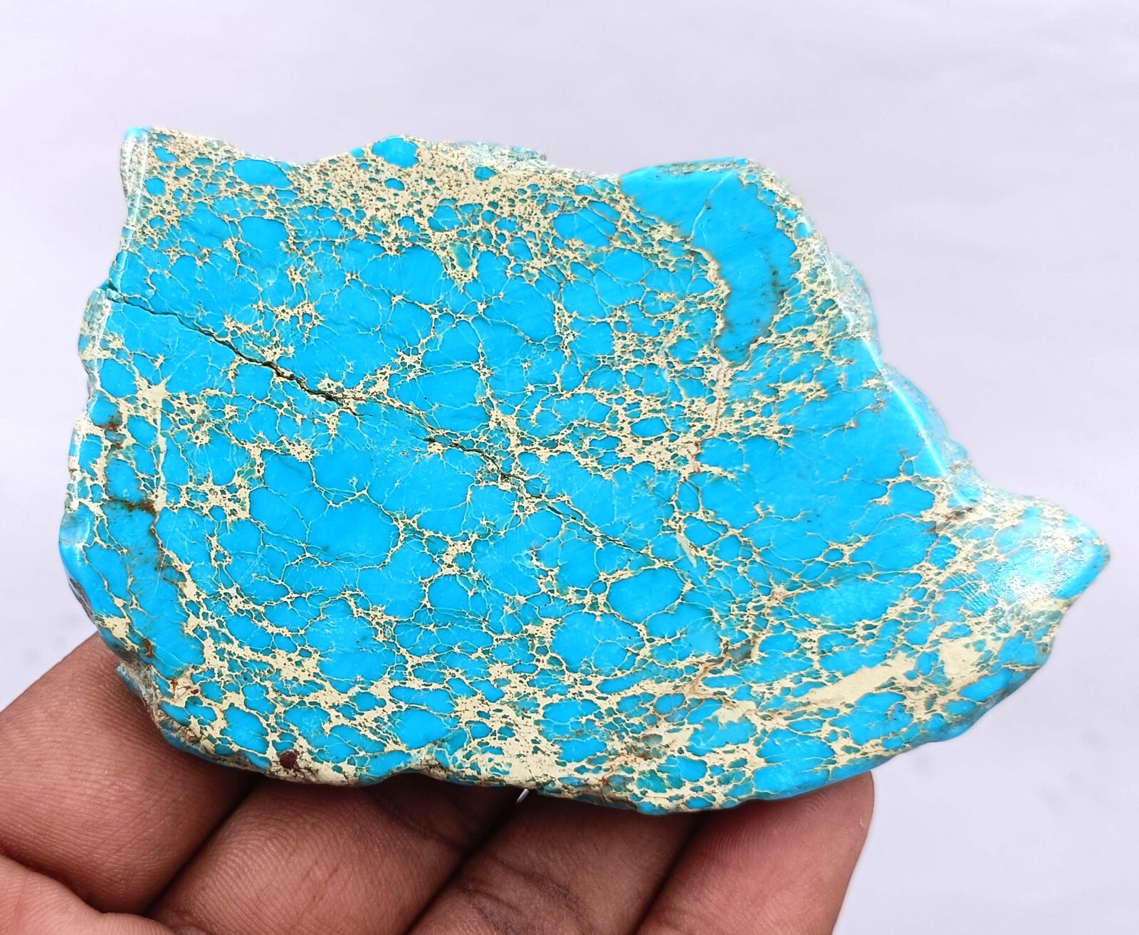 451.5 Ct Natural SKY Blue Turquoise Slab Uncut Rough Certified Loose Gems 5MHK