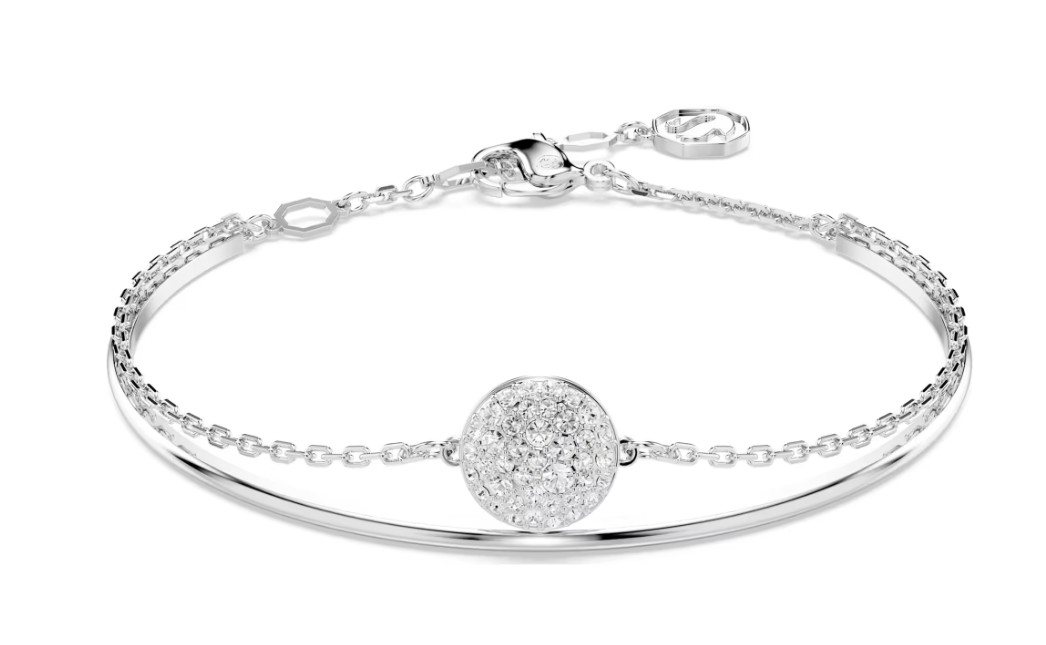 Swarovski Sublima bangle White, Rhodium plated- 5683447 DISPLAY