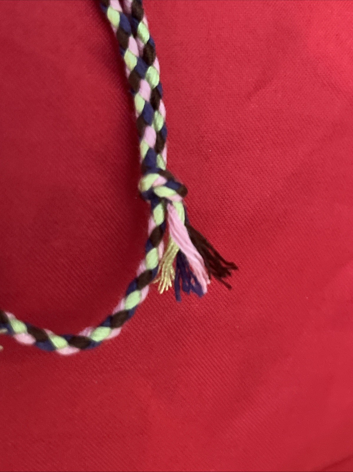 NEW BOHO BRAID THREAD FRIENDSHIP BRACELET ADJUSTABLE LIME PINK PURPLE BROWN NIP
