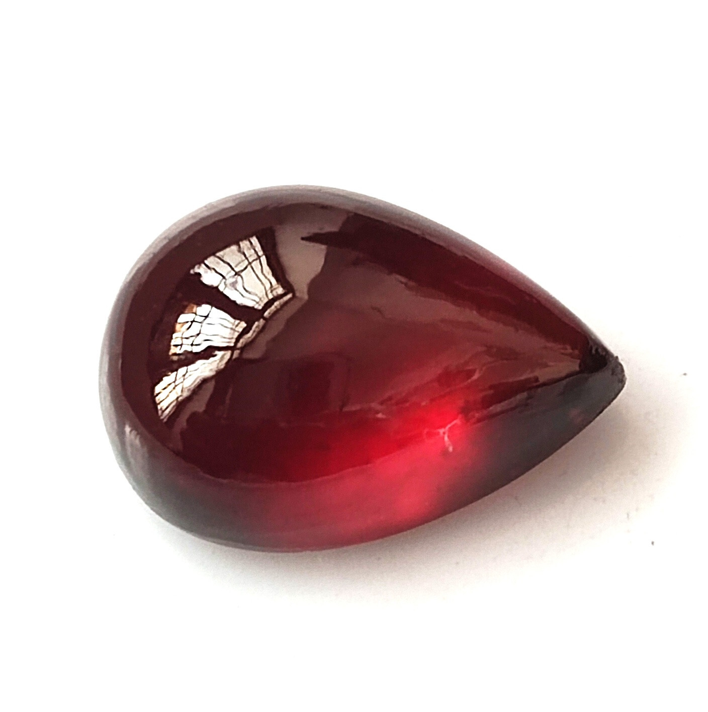 Natural Hessonite Garnet Cabochon 14X10 mm Pear Calibrated Wholesale Gemstone