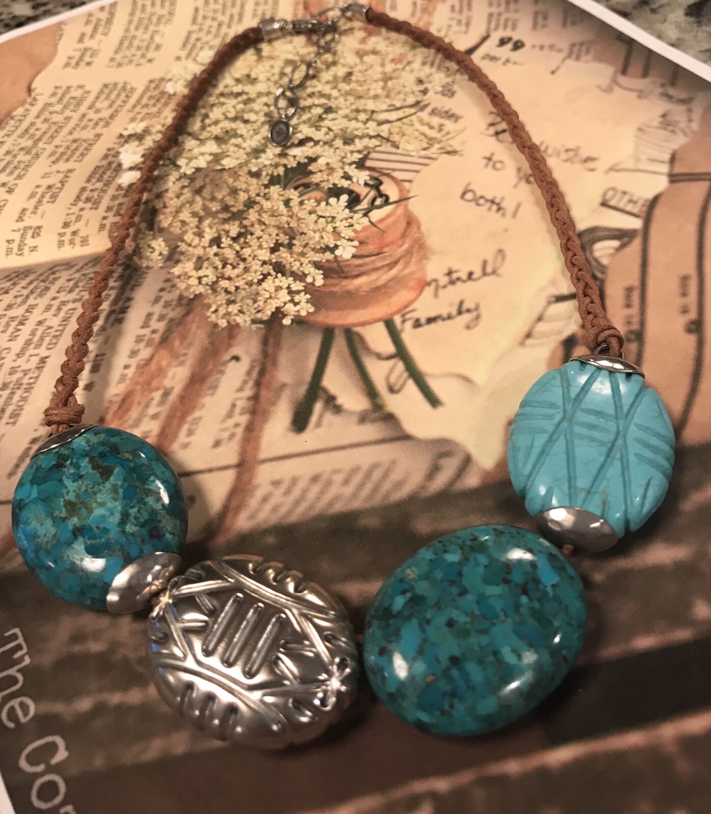 Silpada Sterling Silver Turquoise “Turks and Caicos” Necklace N2859 $229 NEW!