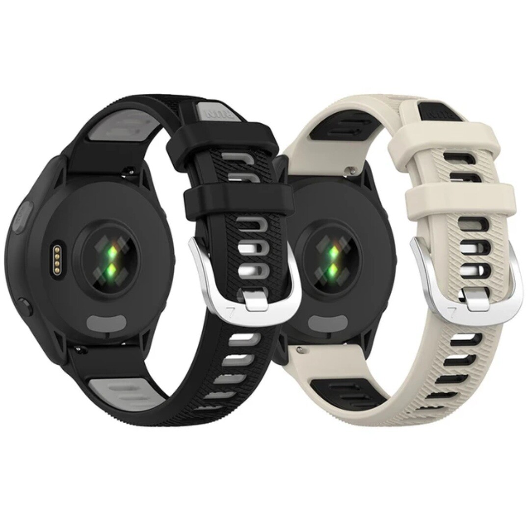 Silicone Sport Band 18mm for Garmin Vivoactive 4s, Venu 3s, 2s, Vivomove 3s