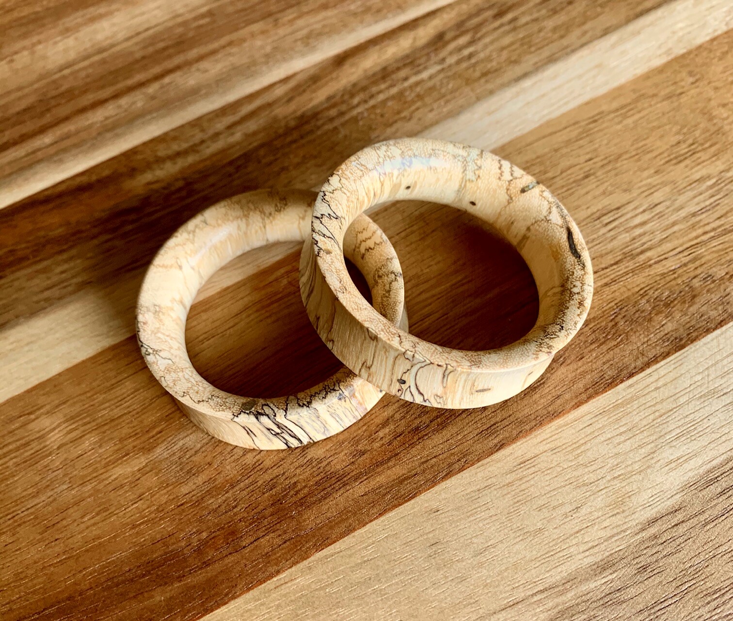 PAIR Tamarind Wood Tunnels Plugs Organic Gauges Earlets Body Jewelry
