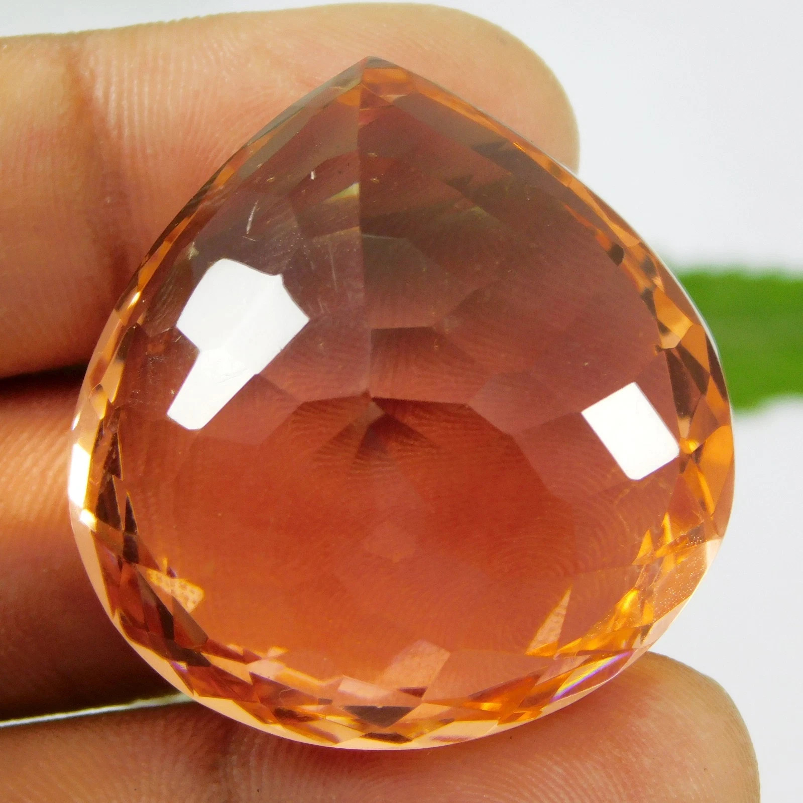 Brazilian Natural Certified Champagne Topaz 59.15 Ct PEAR Cut Loose Gemstone
