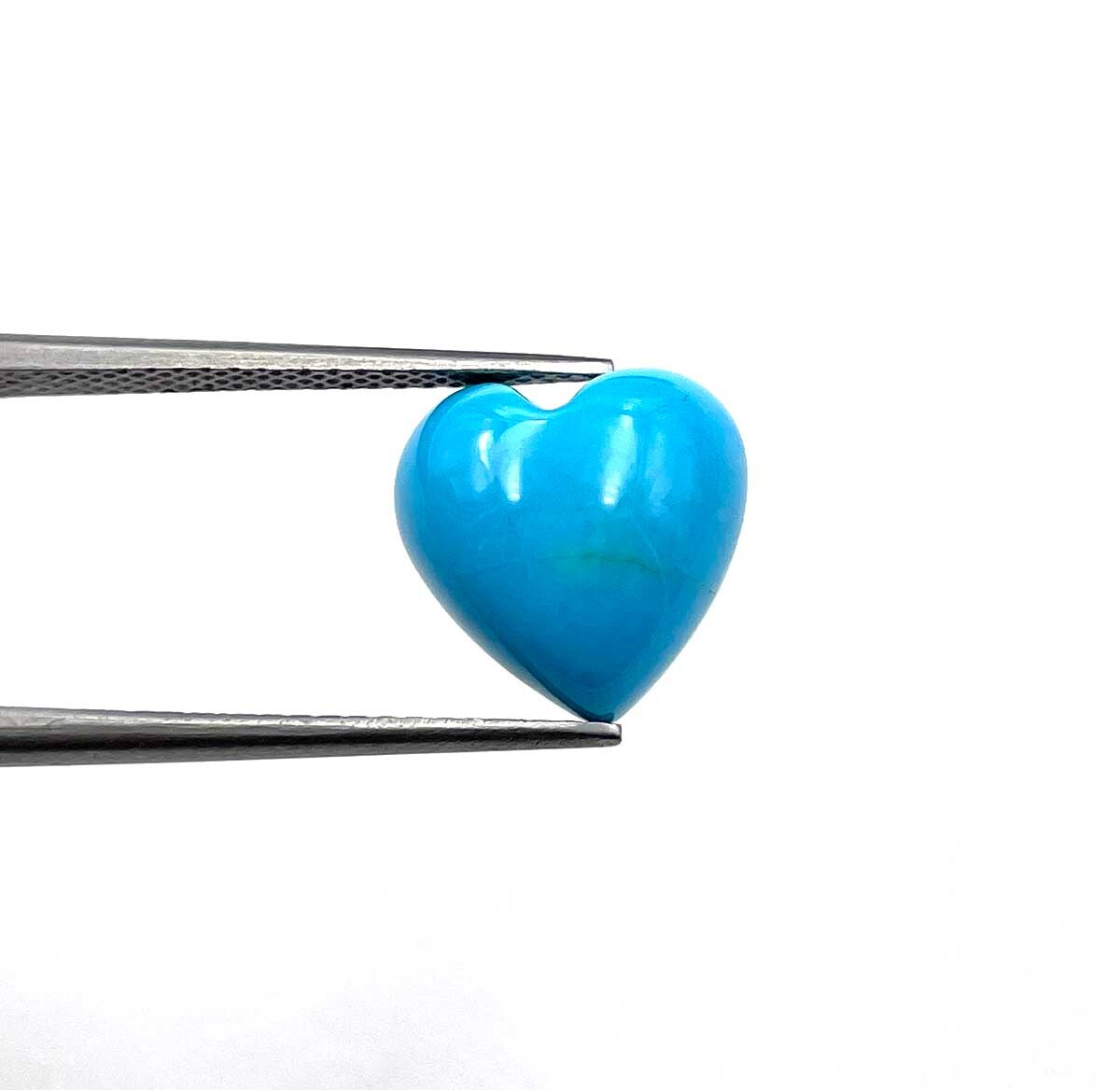 Natural Sleeping Beauty Turquoise Heart Cabochon Loose Gemstone 11.50 MM 4.80 CT