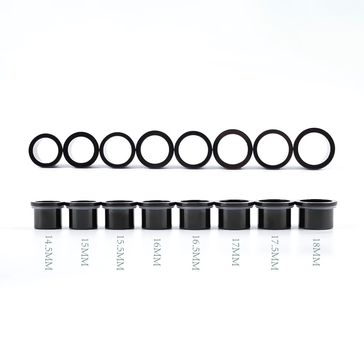 Precise Dimensions Set Steel O-Ring Ear Plugs Tunnels Gauges Stretcher Kit