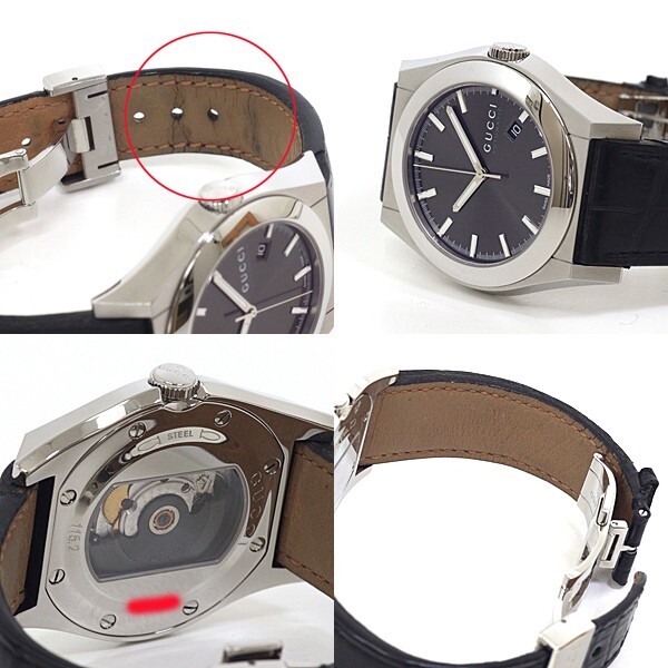 Gucci 115XL Pantheon Automatic YA115203 Automatic 44mm Black Date Men’s Watch