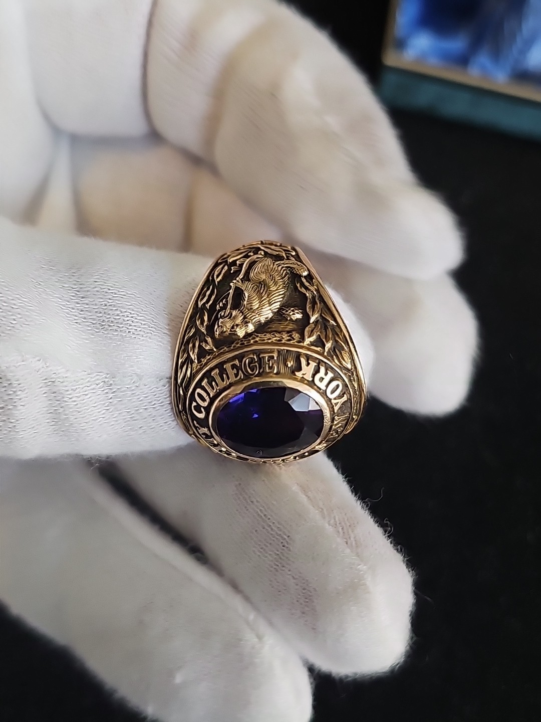 Vintage 1958 Balfour 10K Yellow Gold The City College New York Ring 23.4 Grams