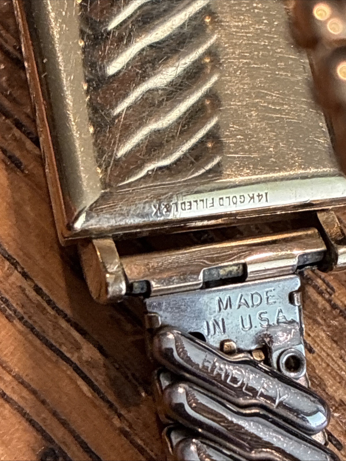 Vintage Mido 14k Gold Filled Mechanical Tank Style Watch Running