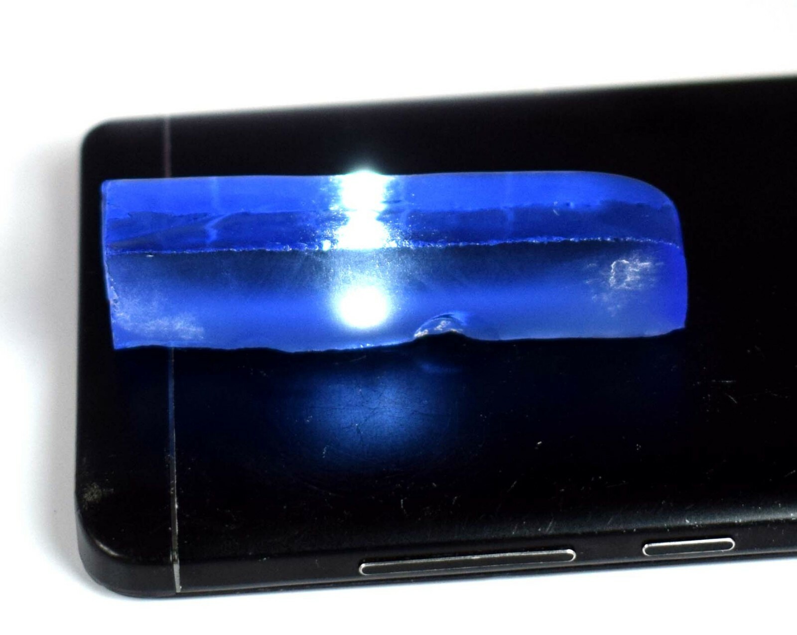 Brazilian Blue Topaz 100 Ct. Gemstone Slice Rough Certified AD469 New Product
