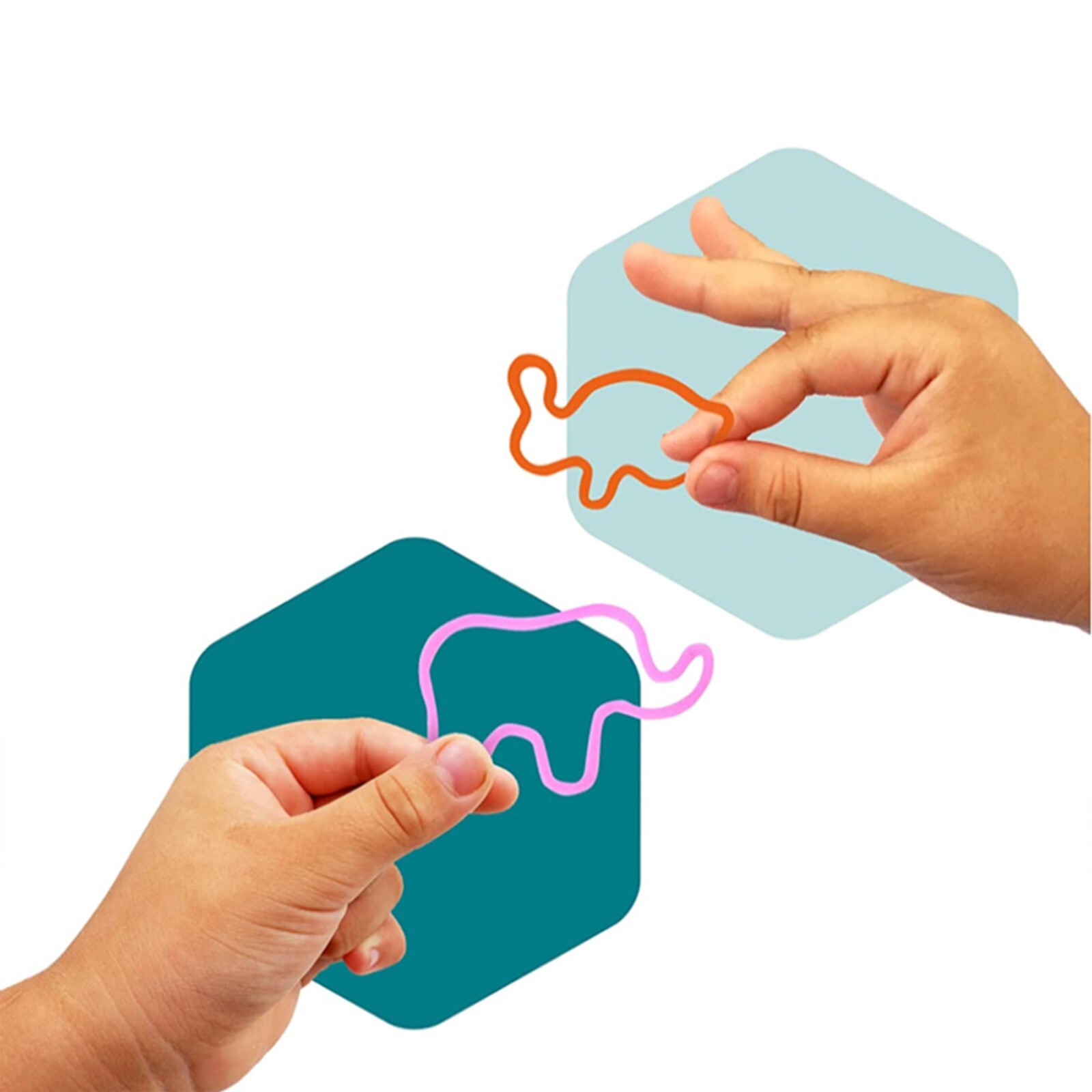 Zummy Silicone Bandz Bracelets variety of vibrant colors and fun shapes 36 pcs