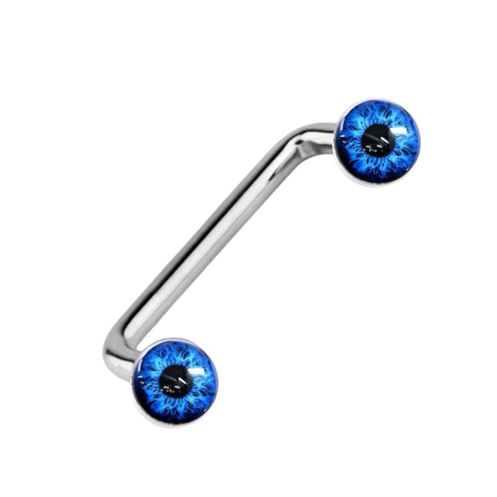 14G Eyeball Staple Barbells Surface Surgical Steel Piercings Jewelry Sold Each