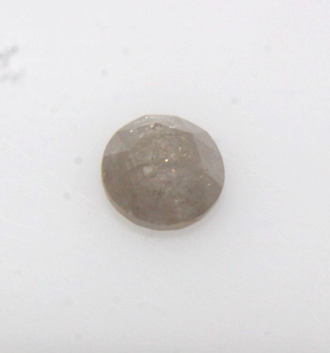 0.61Ct Rose Cut Diamond Natural Real Semi Transparent Green Round 5.32x.2.60 MM0