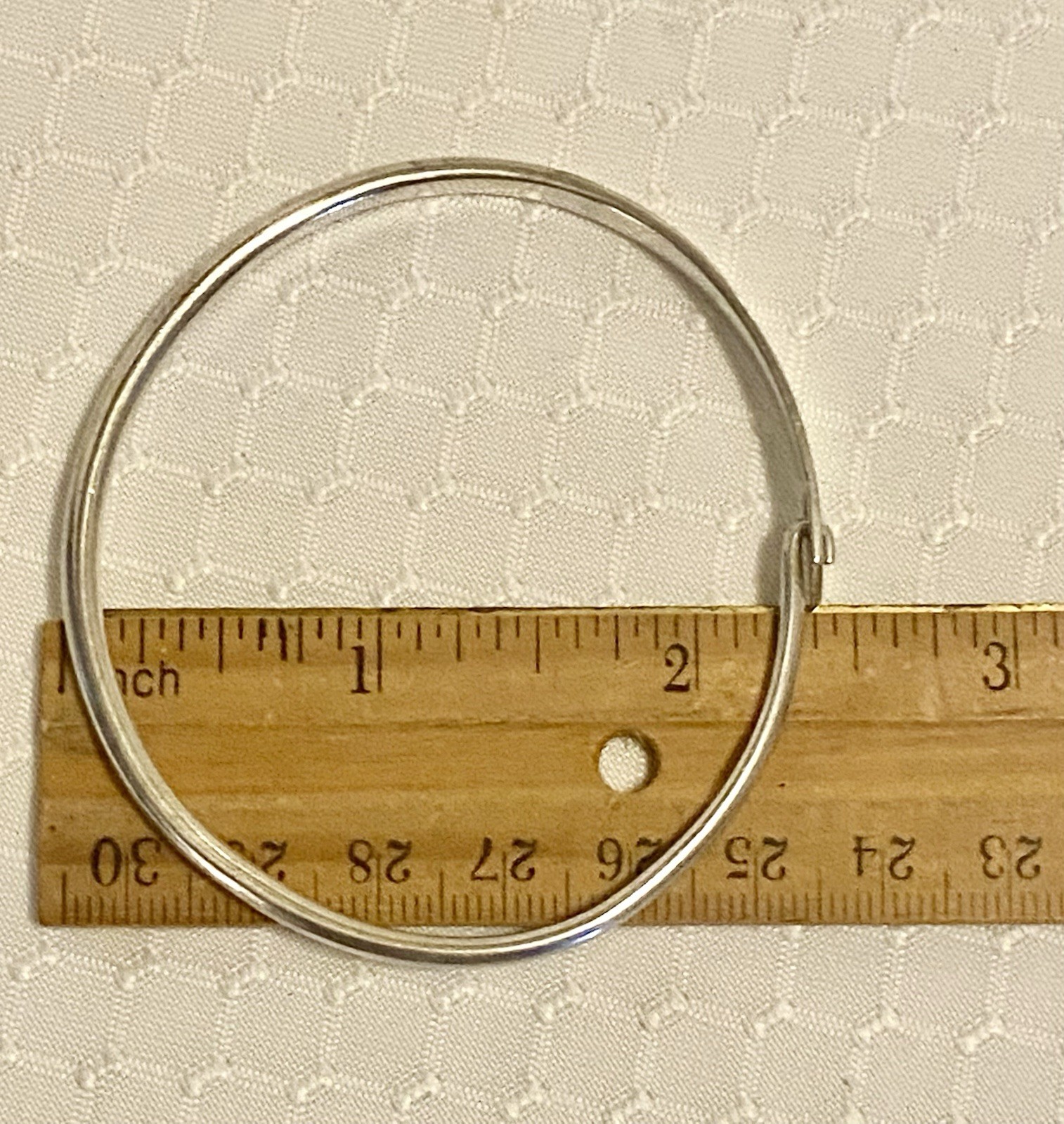 Silver Tapered Buckle Hook On Bracelet – Secure Hook If Charms Are Added 13g