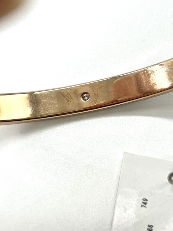 Kate Spade Moon River Rose Gold Glitter Bow Bangle Bracelet NWT Pouch FREE Ship