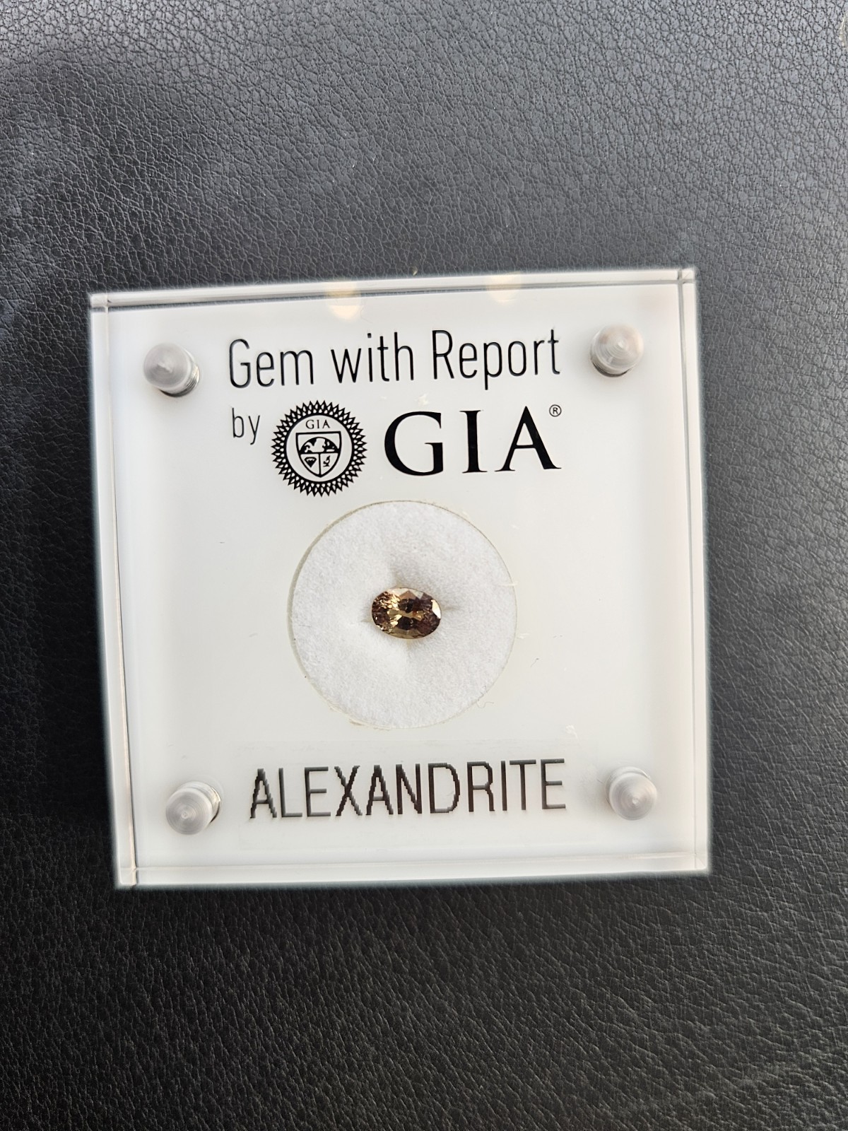 GIA Certified Natural Alexandrite 0.75ct Oval – Color Change – Chrysoberyl