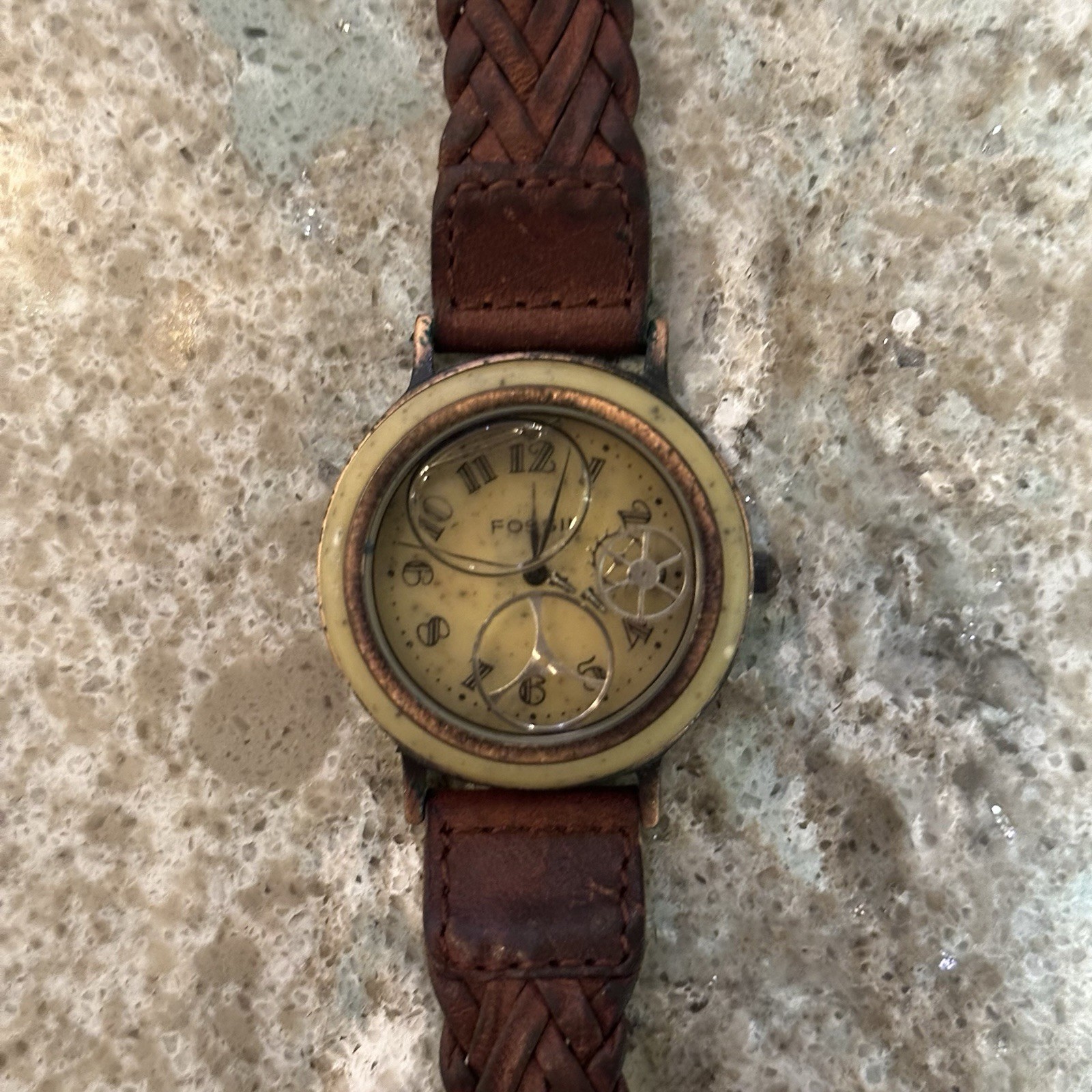 Fossil ‘Floating Gears’ Vintage Liquid Watch With Original Tin