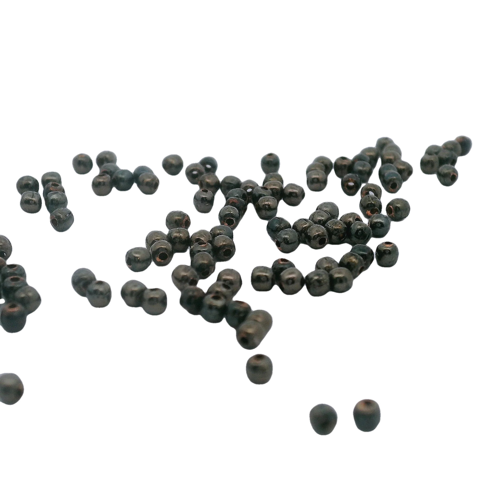 Gold Finished & Silver Plated Round Spacer Beads (2mm, 3mm, 4mm) – One Strand