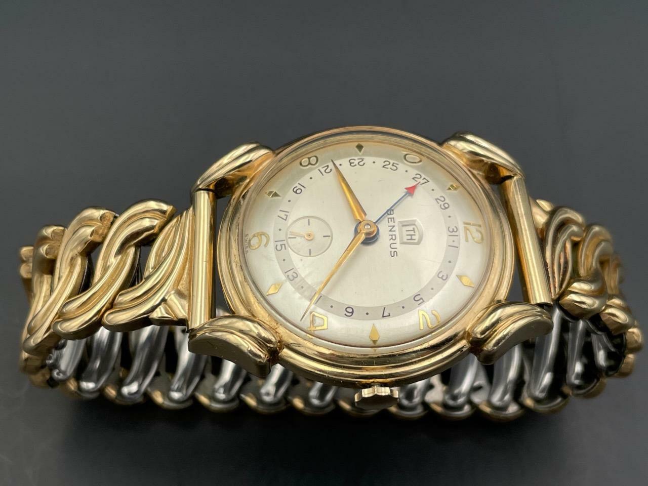 Vintage Benrus Pointer Day-Date With Original Bracelet and Box.