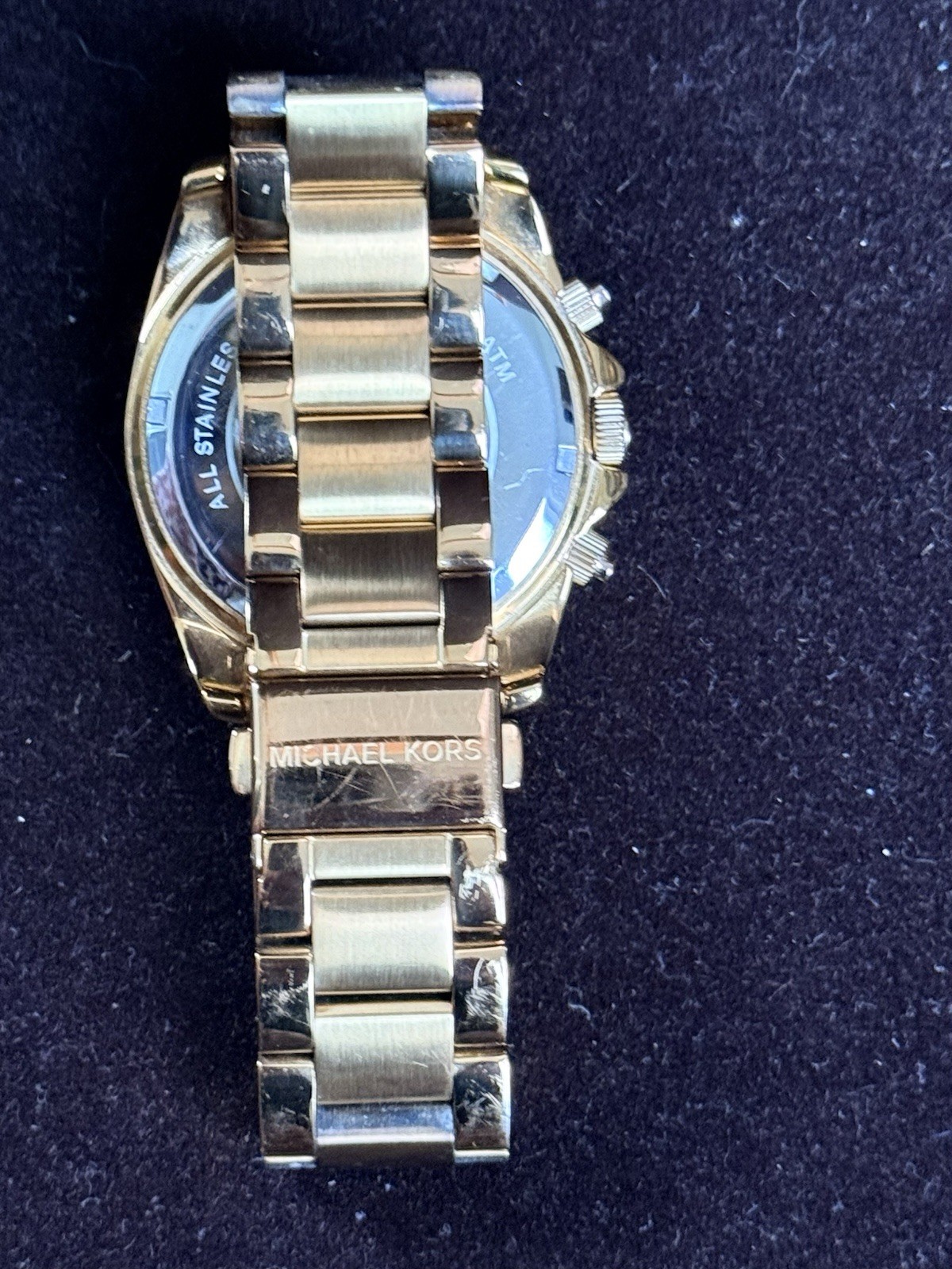 Michael Kors Blair Rose Gold Dial Chronograph Watch MK5263 Great Shape.