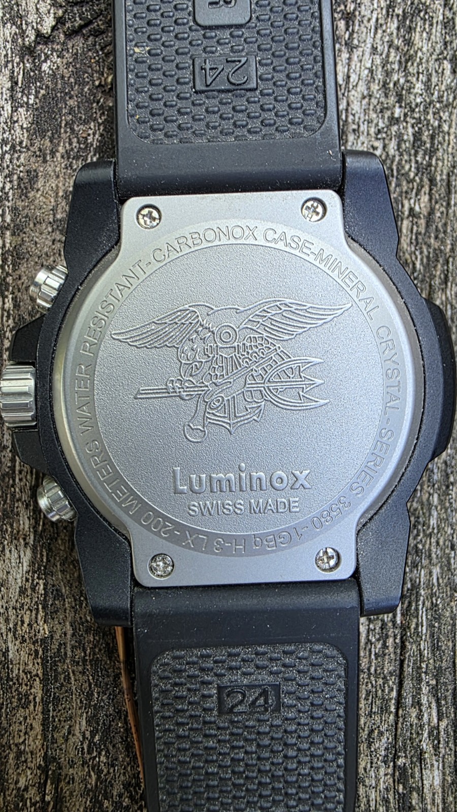 Luminox Navy Seal 3580-1GB 200M Quartz Chronograph Green Dial Carbonox Case 45mm