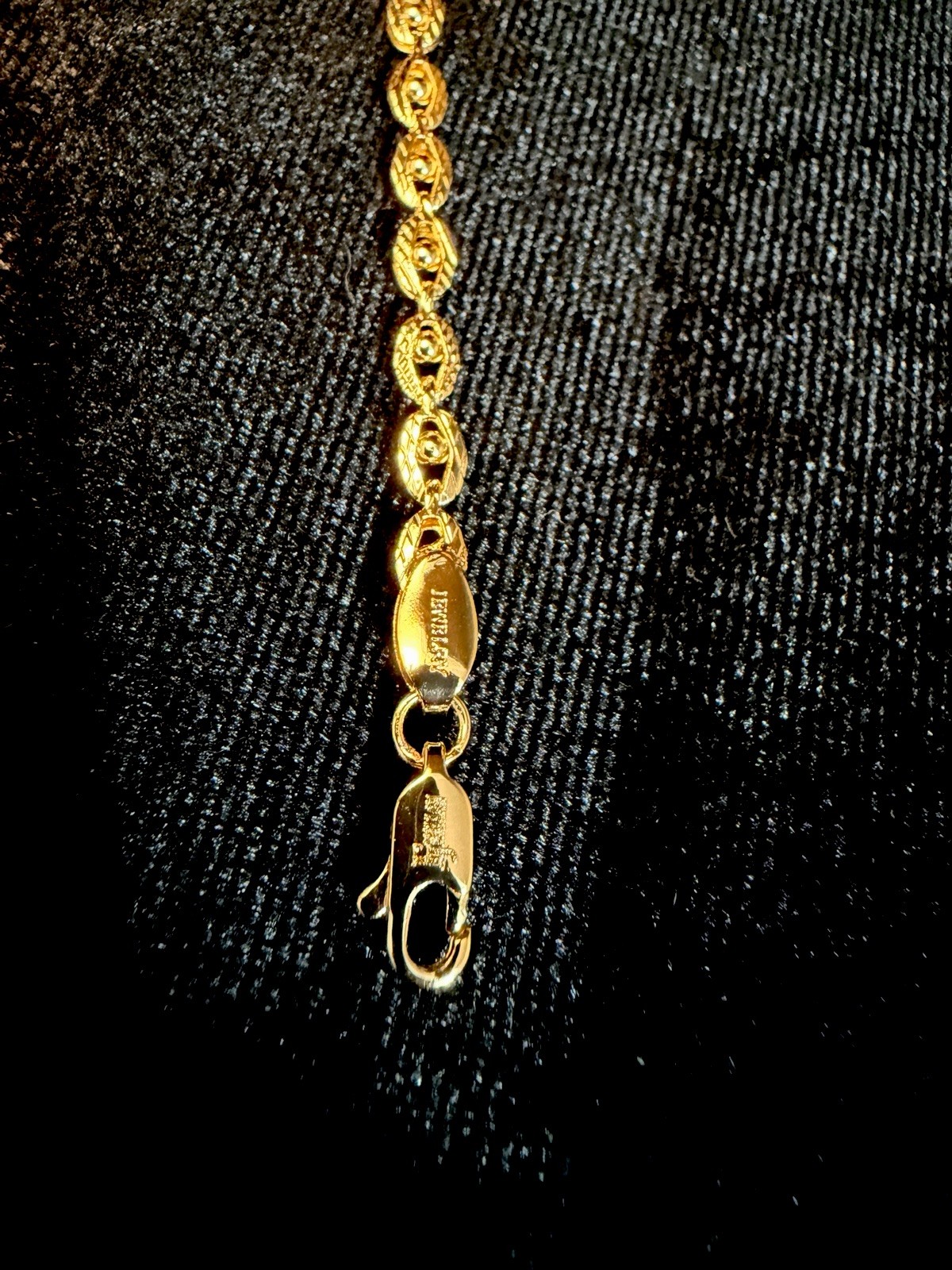 Stunning Evil Eye 14L Gold Filled Bracelet 7.5 in 4MM/Lobster Clasp Closure
