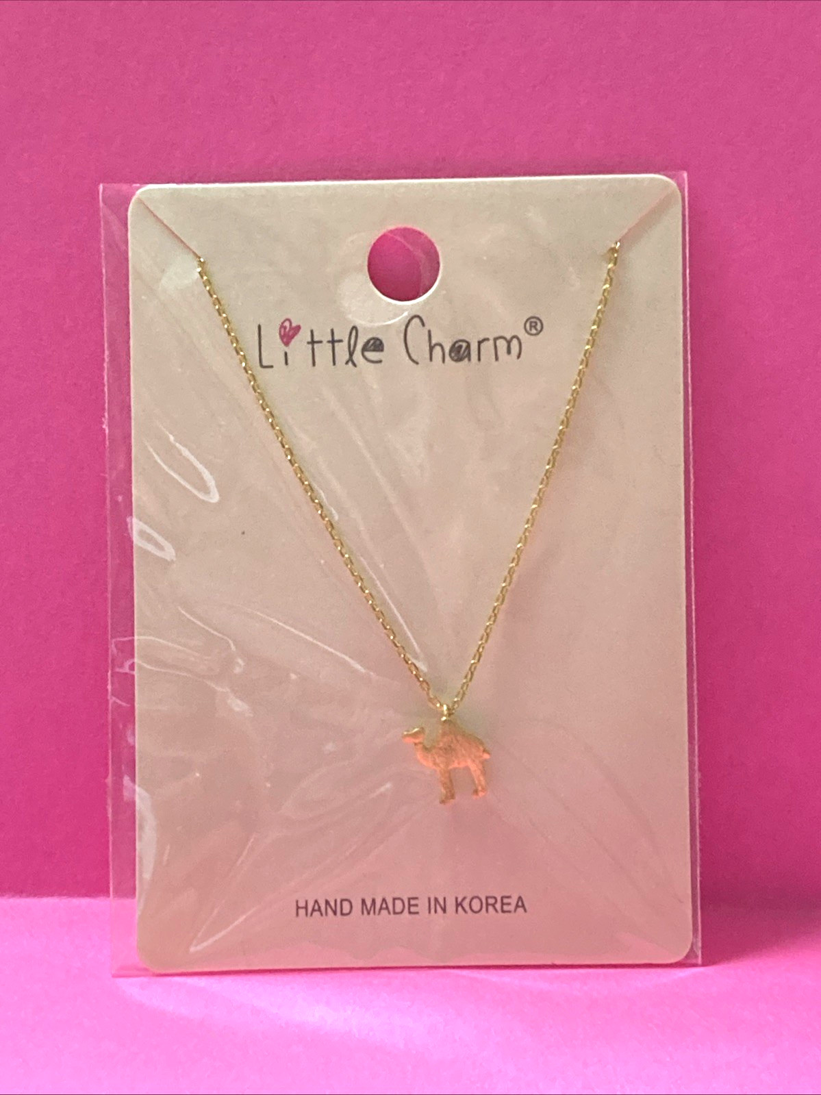 Little Charm Brand Handmade Camel Necklace – Gold N9336G